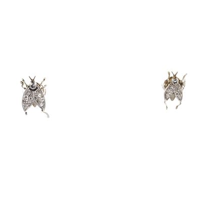 Travail français Paire de boucles d'oreilles asymétriques « …