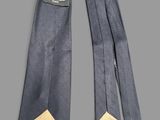 chanel black and gold silk neck tie