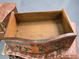 an image of a wooden chest of drawers with a drawer on top of it