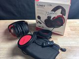 a close up of a box with a pair of headphones on it