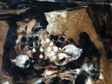 une image représentant un tableau où l'on voit un bol de nourriture posé sur une table
