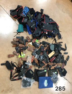 a pile of assorted items on the floor