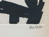 a black and white picture of a dog with a bird on it
