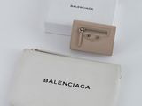 Petite pochette à fermeture éclair Balenciaga, blanche