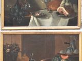 painting of a still life of fruit and vegetables on a table