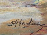 an image of a painting of a person on a surfboard in the water