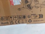 a cardboard box with a picture of a bicycle inside of it