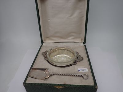 Service à crème en métal argenté dans son écrin