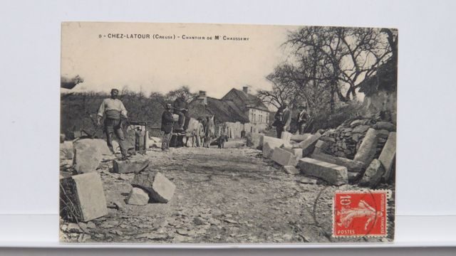 Lupersat Chez-Latour. Chantier de M. Chaussemy (Tailleur de pierr...