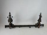 an image of a pair of iron fence posts on a white background