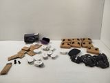 a table that has a bunch of different items on it