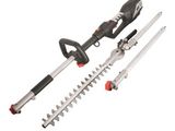 a corded hedger with two blades and a cutter