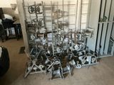 a lot of different types of industrial equipment in this garage
