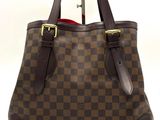 louis vuitton damier canvas and leather tote bag