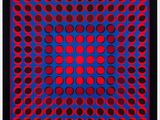 an image of a red and blue square with circles