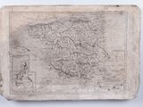 une vieille carte de l'Écosse dessinée sur une feuille de papier