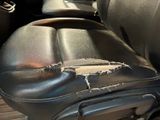 a car seat with a hole in the middle of it