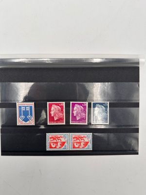 FRANCE réunion de timbres "numéros rouges", neufs sans charn…