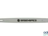 a close up of a saw blade on a white background