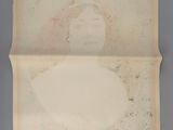an old photo of a man with a beard and mustache on a piece of paper