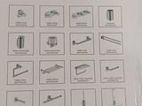 a picture of a picture of various types of hardware