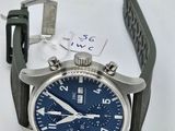 an image of a wrist watch with a blue dial