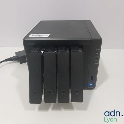 an image of a four - bay hard drive attached to a hard drive