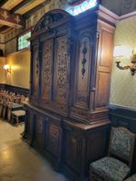 Monumental buffet deux corps XIXème en chêne de style néo re… (photo 3)