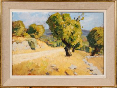 Alfred BERGIER (1881-1971) : Chemin provençal. - Photo 1