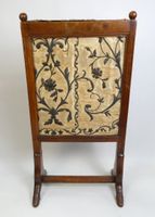 Ecran de cheminée en noyer décor de broderie florale de fils… (photo 6)