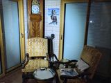 an image of a living room with a clock on the wall