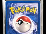 a close up of a card with a pokemon ball on it