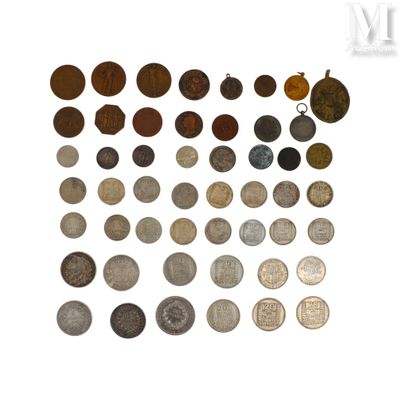 an image of a collection of old coins on a white background