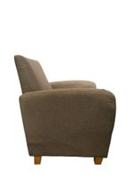 Fauteuil garni de tissu taupe. 89 x 67 x 70 cm. (photo 4)