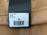 a close up of the label on the pants of a man