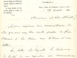 une photo en noir et blanc d'un document comportant des inscriptions