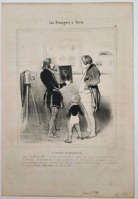 DAUMIER Honoré 1808-1879 "Le portrait au Daguerréotype" séri…