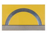 an image of a painting of a yellow and black circle