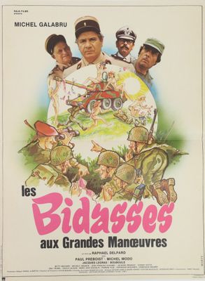 une affiche du film « Les Bidages aux grandes manœuvres »