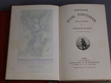 an open book with a picture of a man riding a horse