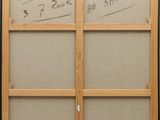 an image of a painting of two doors with writing on them