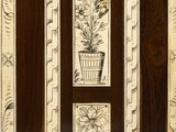 an image of a picture of a potted plant in a wooden frame