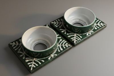 deux tasses empilées l'une sur l'autre