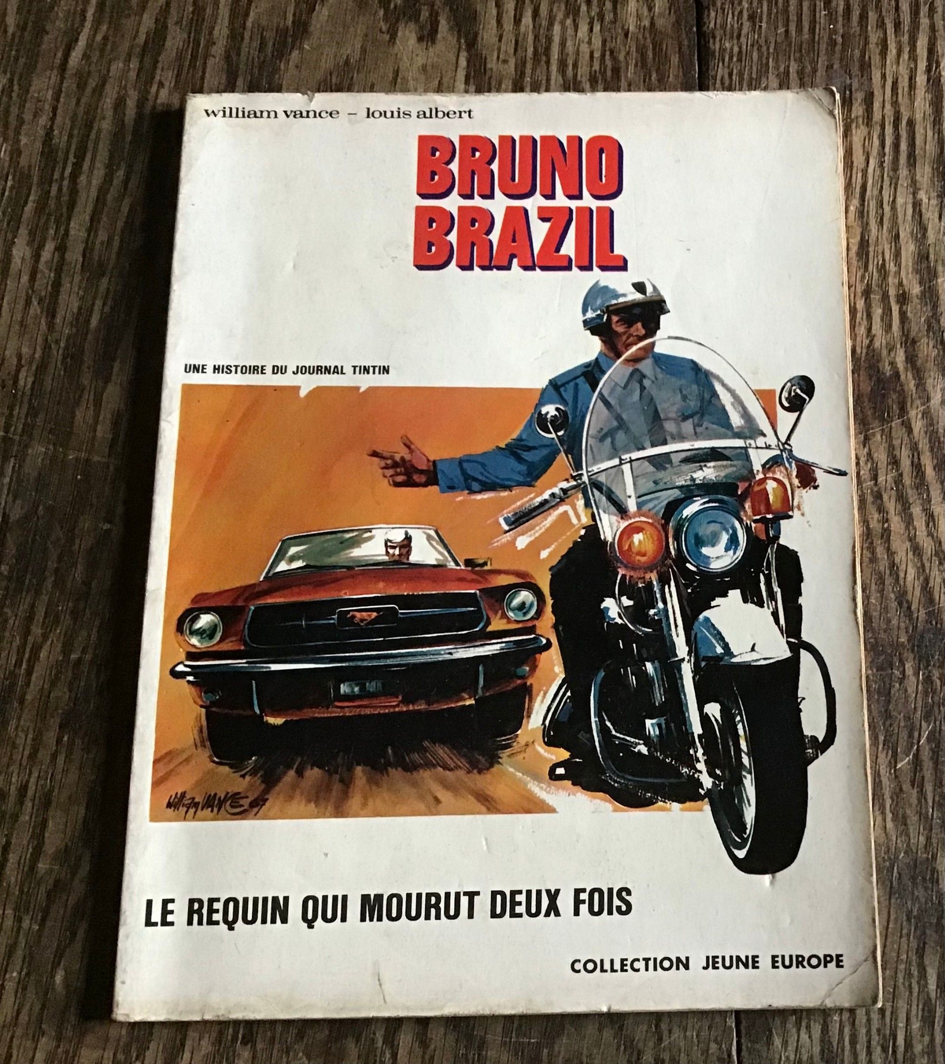 William Vance et Louis Albert Bruno Brasil 1 Le Requin qui Mourut deux fois Eo broché 1969 broché Collection Jeune Eu...