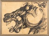 an image of a drawing of a dragon with its mouth open