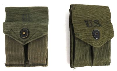 USA. Ensemble de deux porte-chargeurs pour carabine USM1, l'…