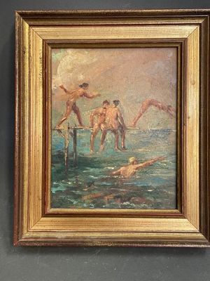 Ecole française XXème Les plongeurs - Photo 1