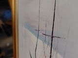 a picture of a painting of a sailboat on the water