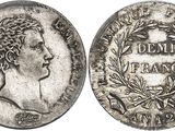 une pièce d'argent représentant une femme