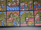 a picture of a painting on the wall of a building